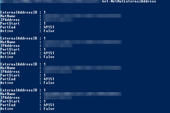 Get-NetNatExternalAddress