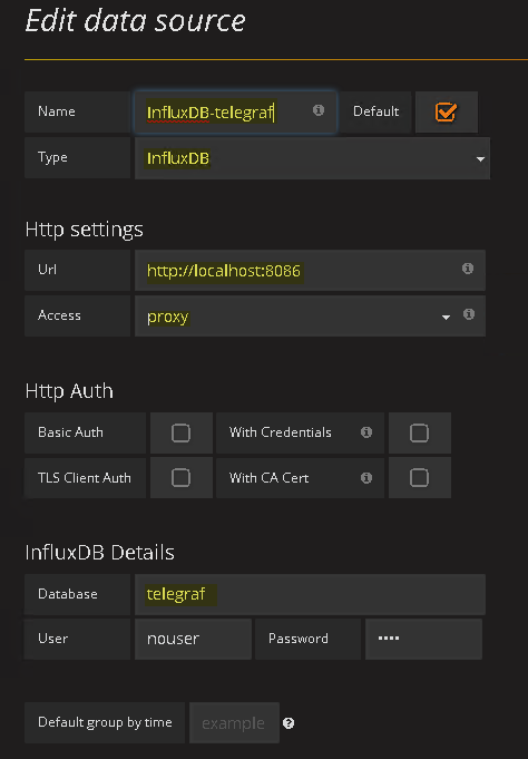 Grafana Datasource