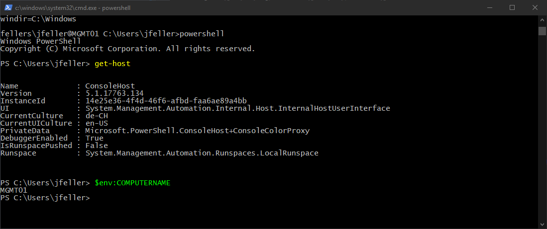 powershellthroughssh